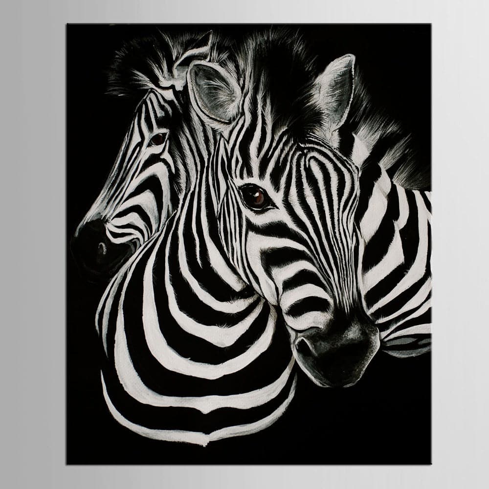 Framed 1 Panel - Zebras