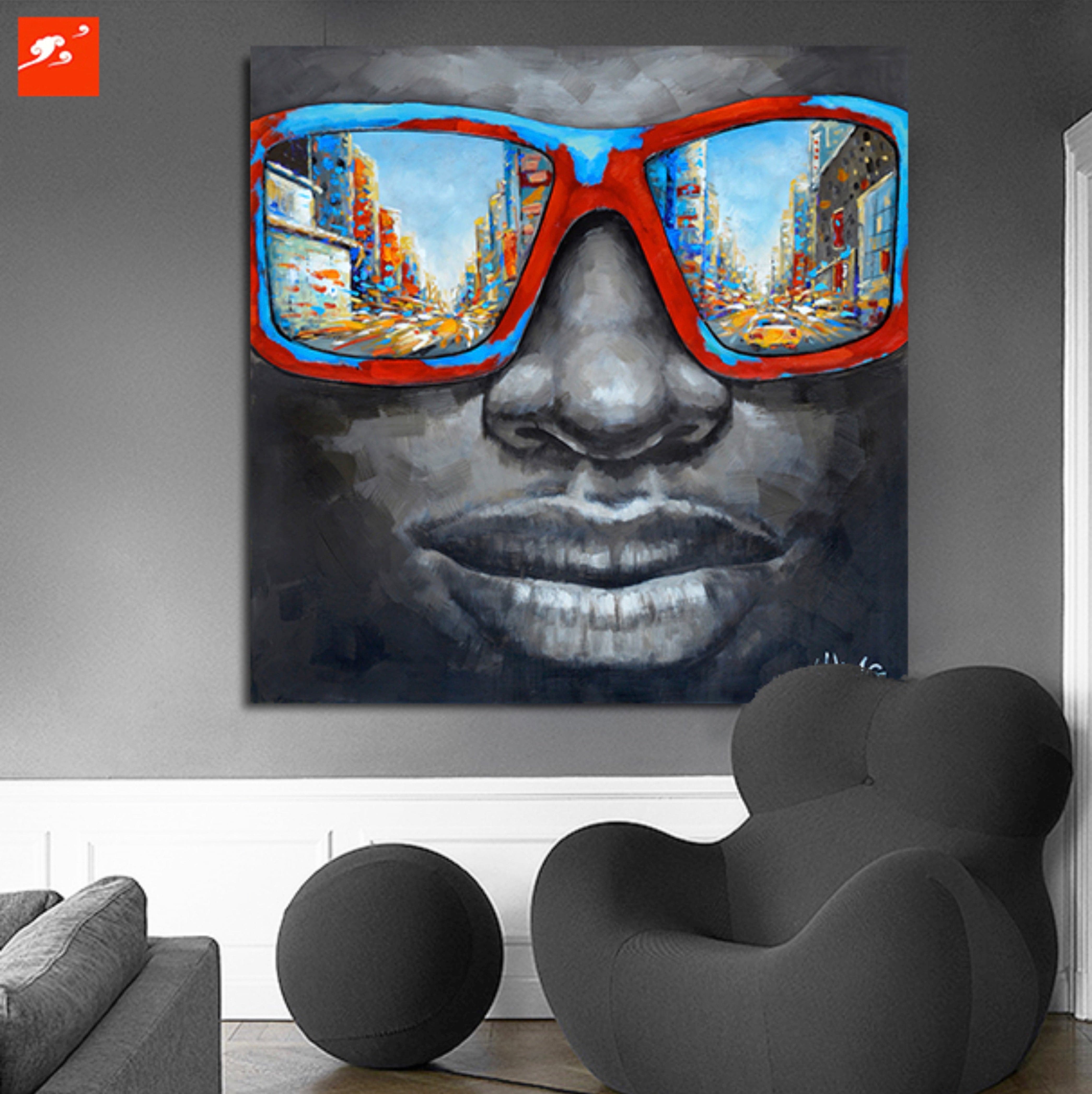 Pine Stretched  Framed 1 Panel - Smile