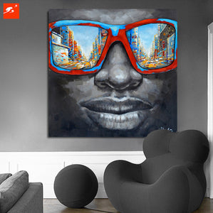 Pine Stretched  Framed 1 Panel - Smile