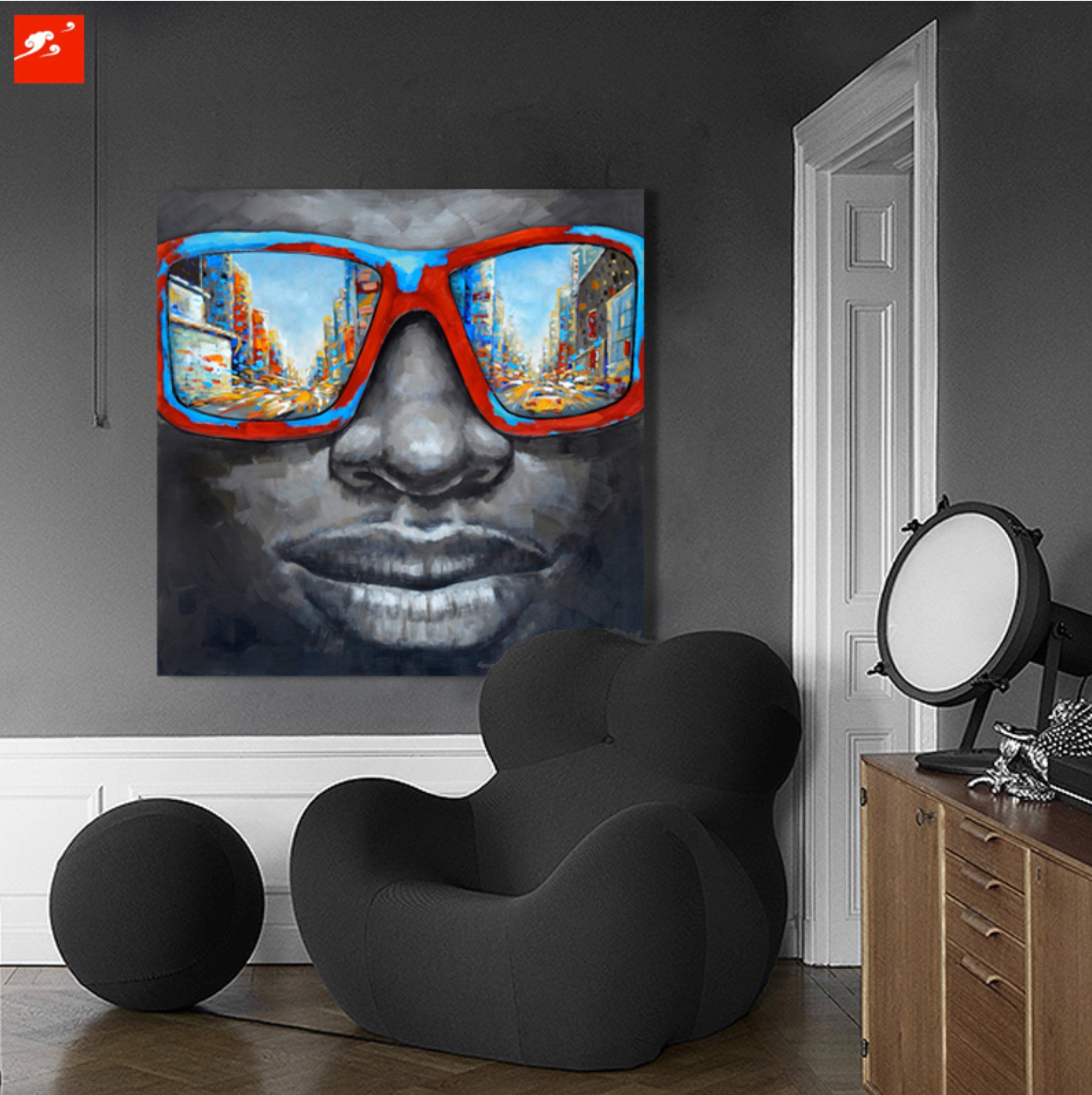 Pine Stretched  Framed 1 Panel - Smile