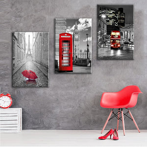 Framed 3 Panels - London