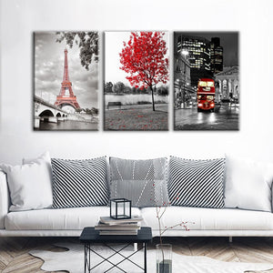 Framed 3 Panels - London