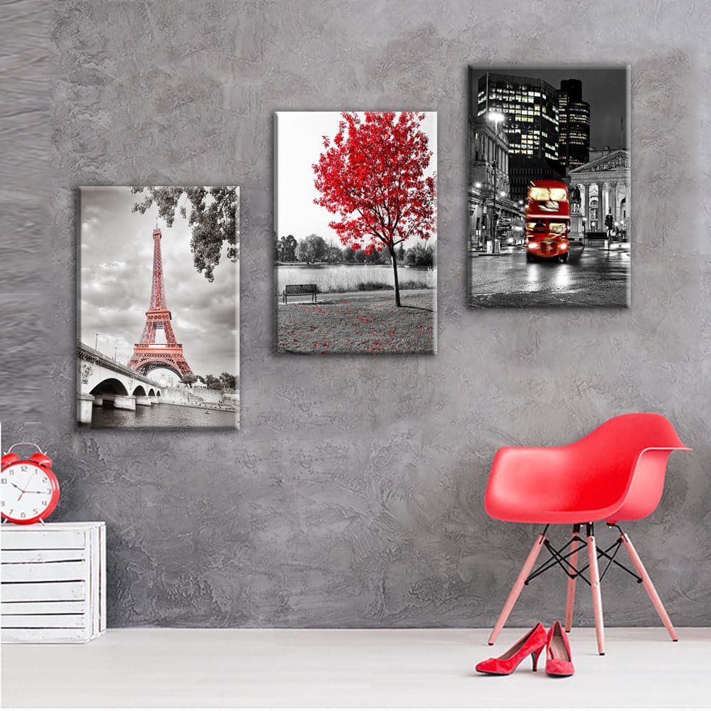 Framed 3 Panels - London