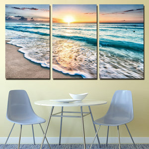 Framed 3 Panels - Seascape
