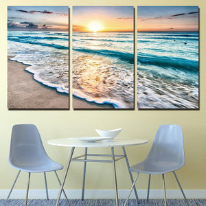 Framed 3 Panels - Seascape