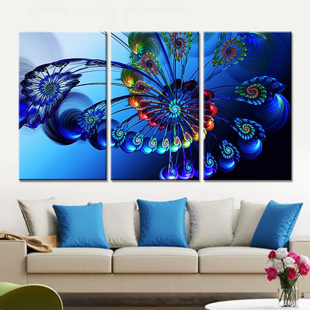 Framed 3 Panels - Abstract