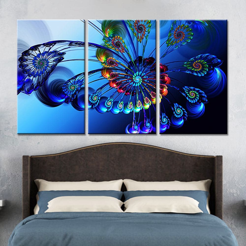 Framed 3 Panels - Abstract