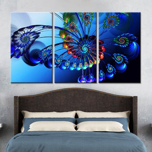 Framed 3 Panels - Abstract