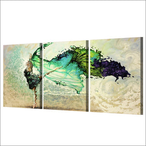 Framed 3 Panels - Ballet