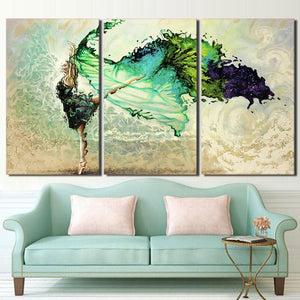Framed 3 Panels - Ballet