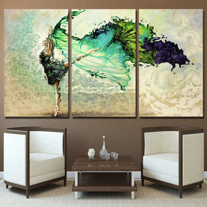 Framed 3 Panels - Ballet