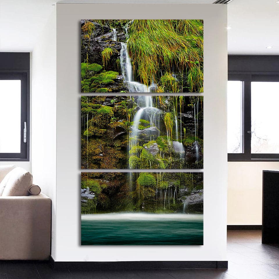 Framed 3 Panels - Water fall