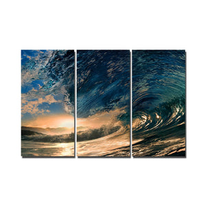 Framed 3 Panels - Wave