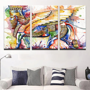 Framed 3 Panels - Abstract