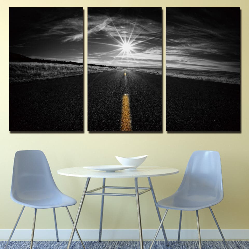 Framed 3 Panels - Departure
