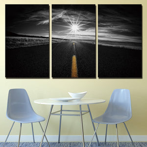 Framed 3 Panels - Departure