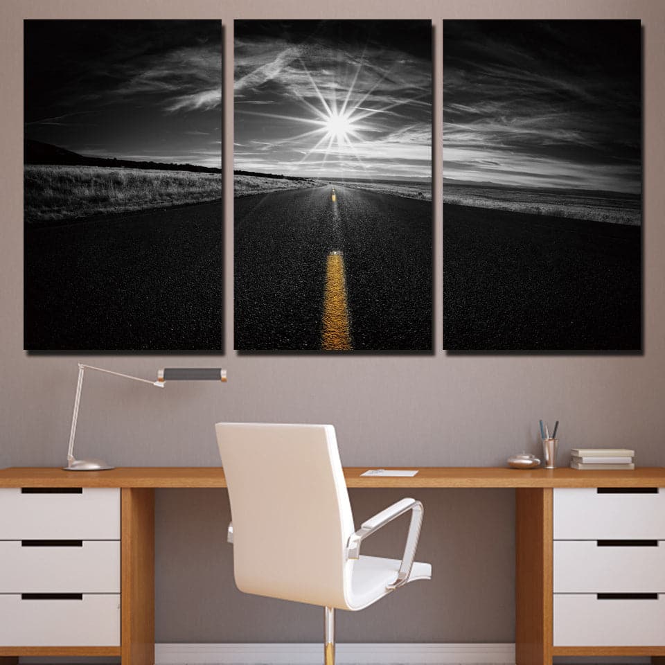 Framed 3 Panels - Departure