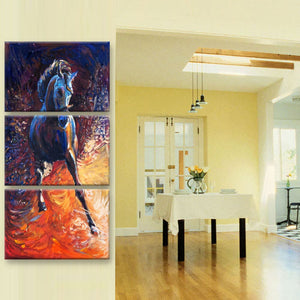 Framed 3 Panels - Horse