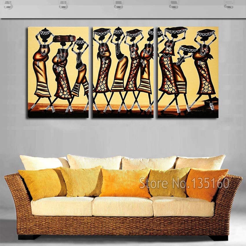 Framed 3 Panels - Africa