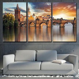Framed 3 Panels - Landscape