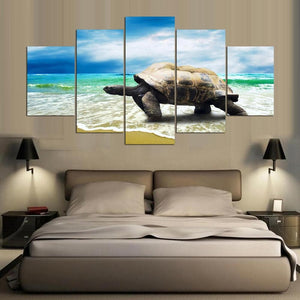 Framed 5 Panels - Tortoise