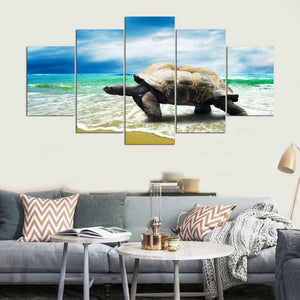 Framed 5 Panels - Tortoise
