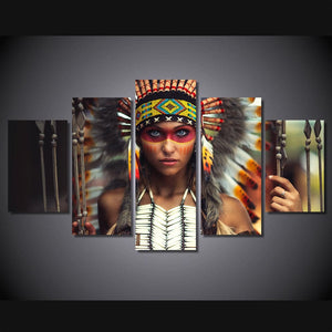 Framed 5 Panels - Indiana Women