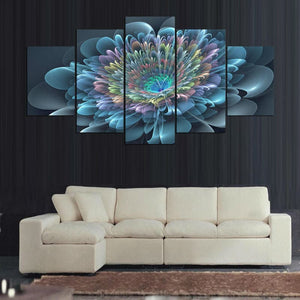 Framed 5 Panels - Flower