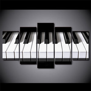Framed 5 Panels - Piano