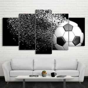 Framed 5 Panels - Football