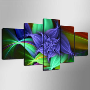Framed 5 Panels - Flower