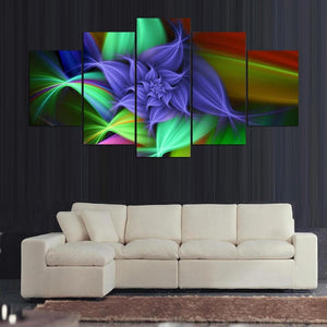 Framed 5 Panels - Flower