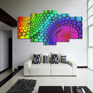 Framed 5 Panels - Abstract