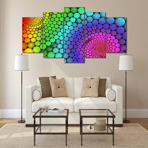 Framed 5 Panels - Abstract