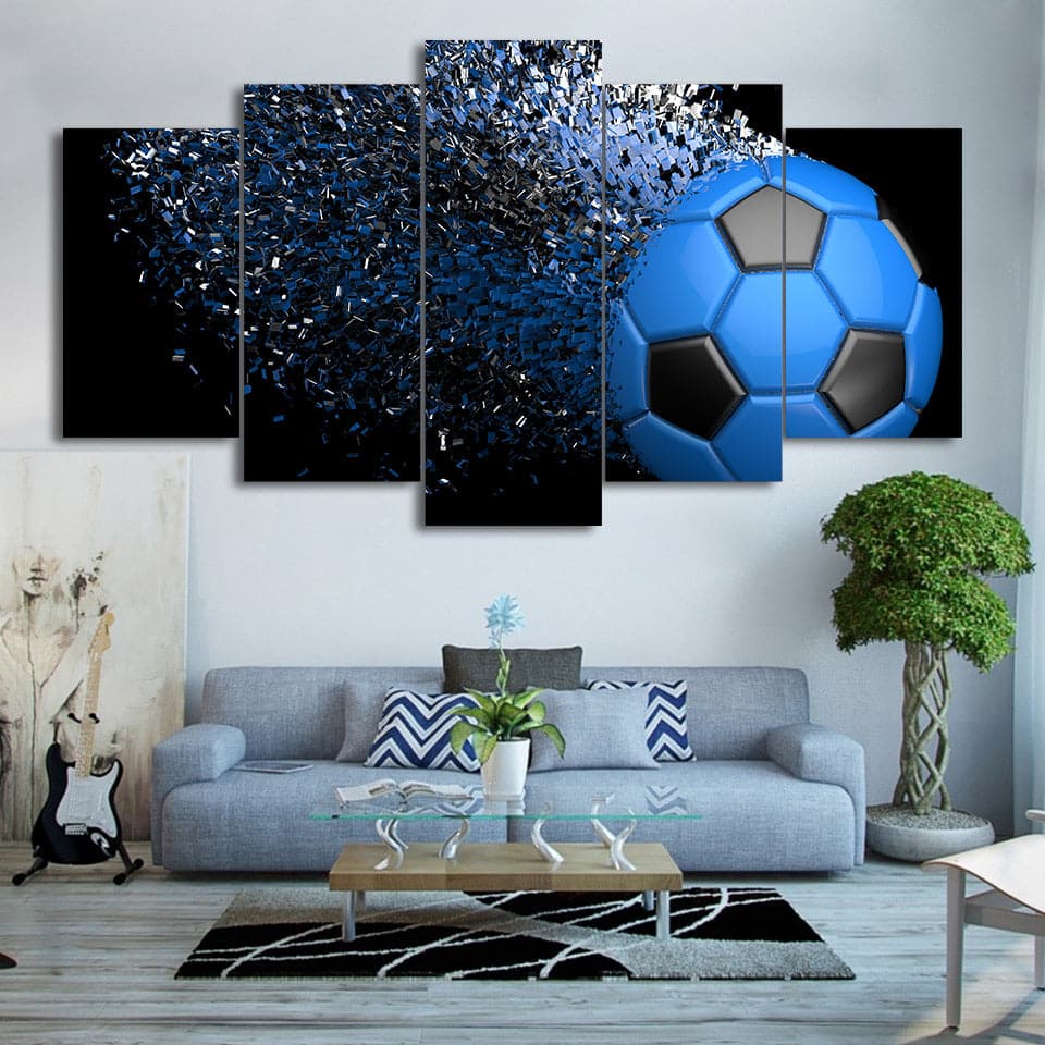 Framed 5 Panels - Football
