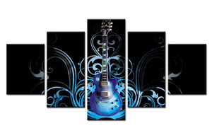 Framed 5 Panels - Guitar