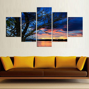 Framed 5 Panels - Landscape