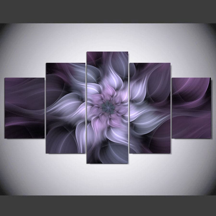 Framed 5 Panels - Flower