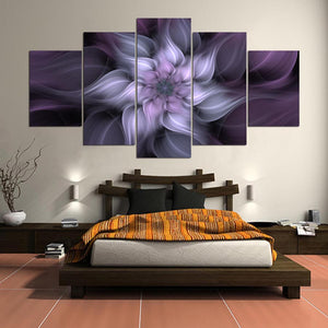 Framed 5 Panels - Flower