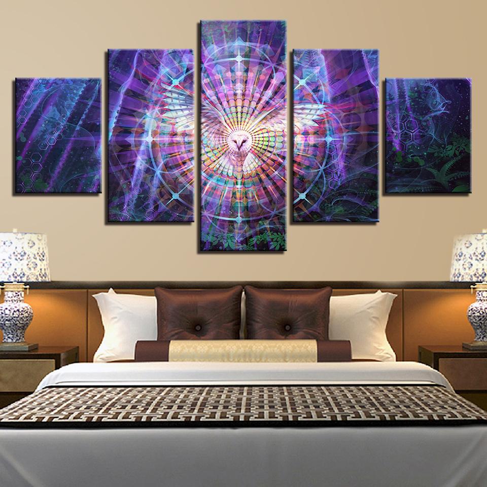 Framed 5 Panels - Abstract