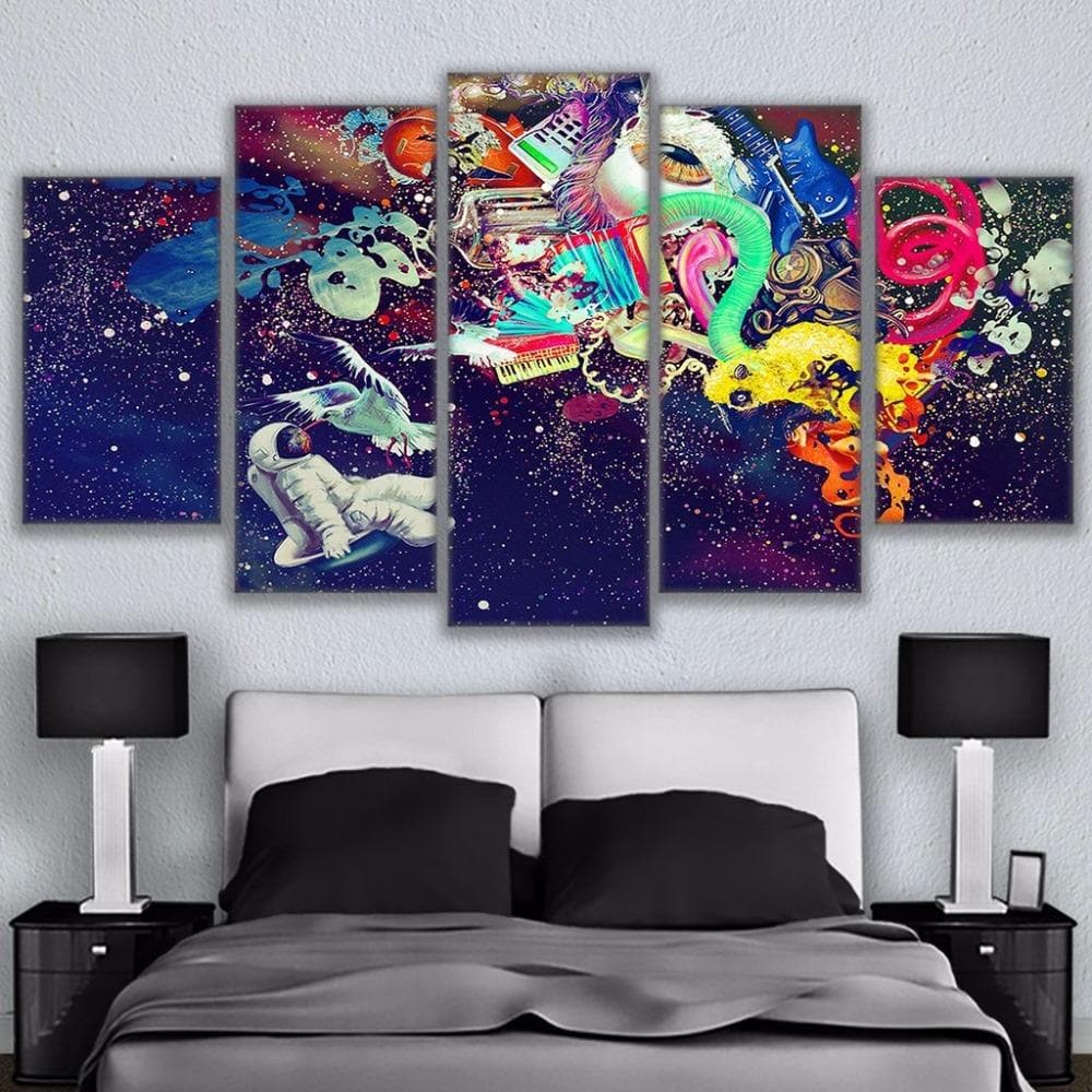Framed 5 Panels - Abstract