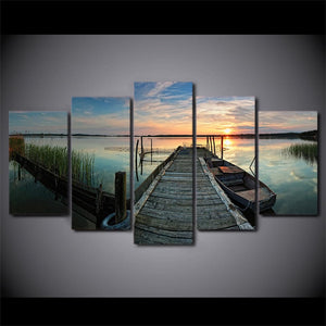 Framed 5 Panels - Landscape