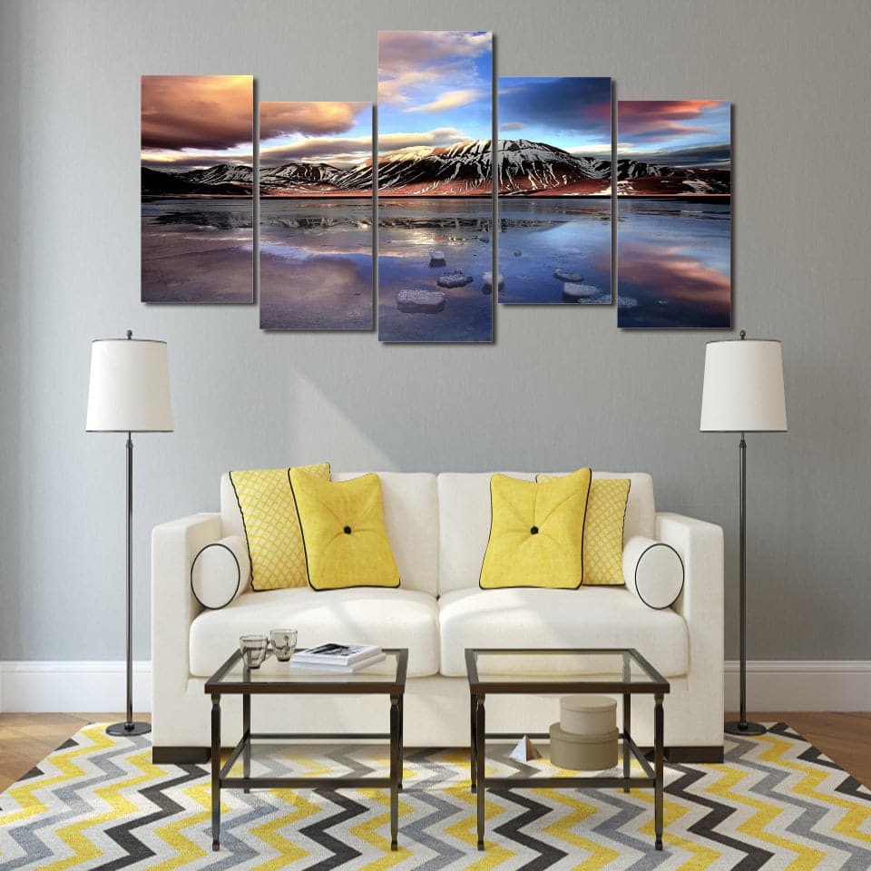 Framed 5 Panels - Landscape