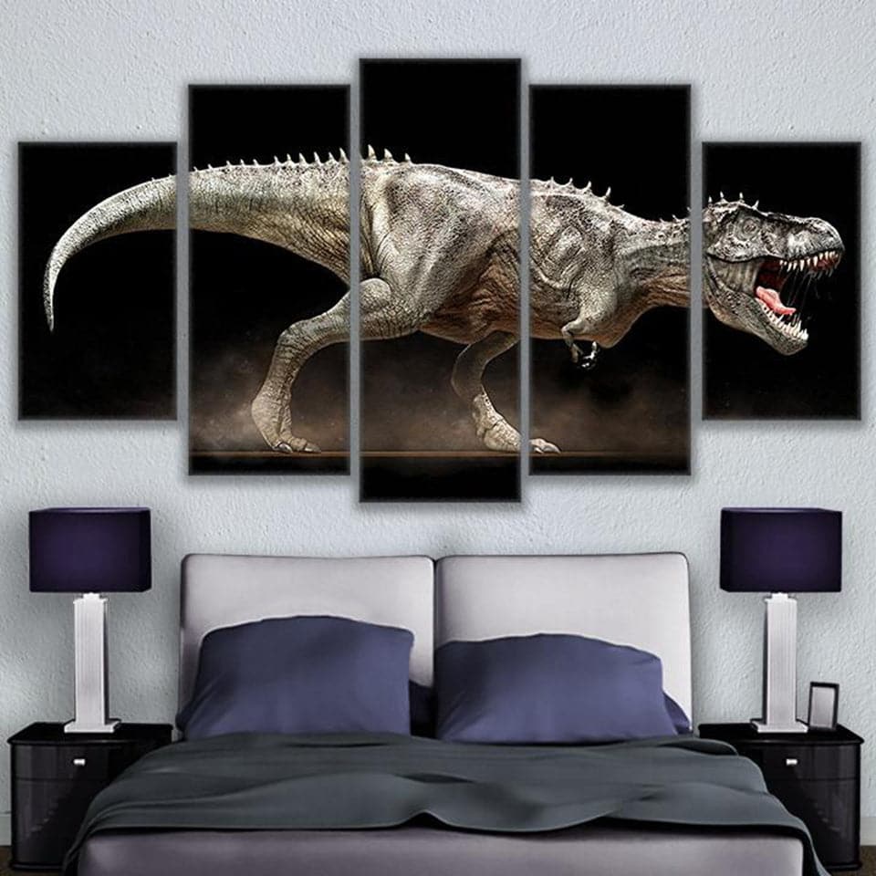 Framed 5 Panels - Dinosaur