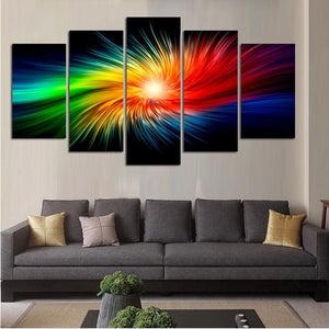 Framed 5 Panels - Abstract
