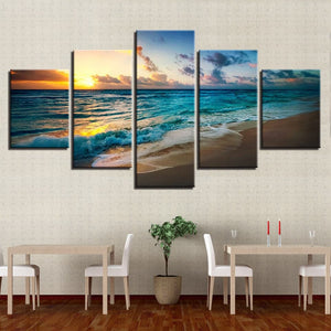 Framed 5 Panels - Seascape