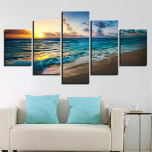 Framed 5 Panels - Seascape