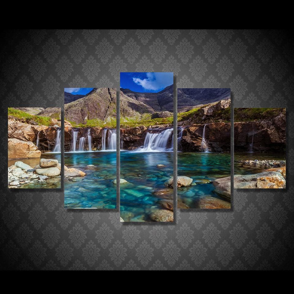 Framed 5 Panels - Landscape