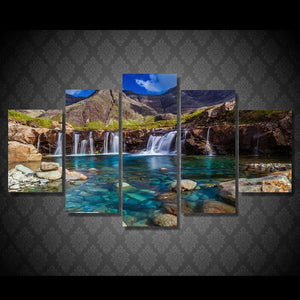 Framed 5 Panels - Landscape
