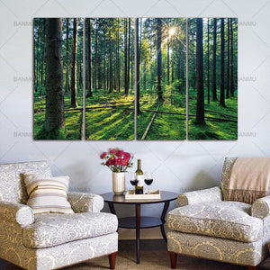 Framed 4 Panels - Frost